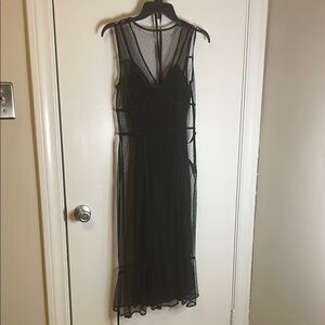 Elegant Black Mesh Dress